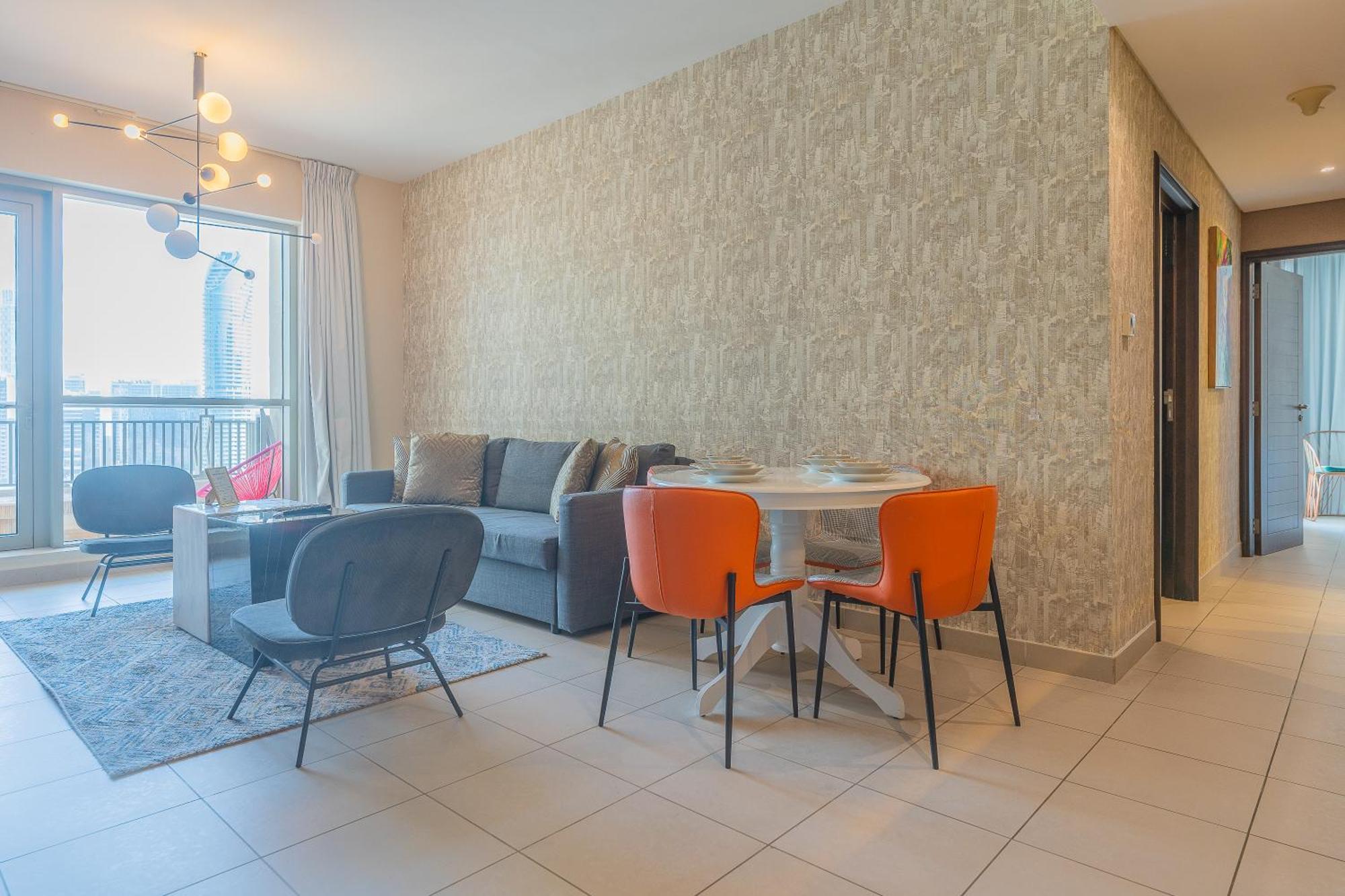 ドバイBellavista - Breath-Taking - 2Br - Boulevard Centralアパートメント エクステリア 写真